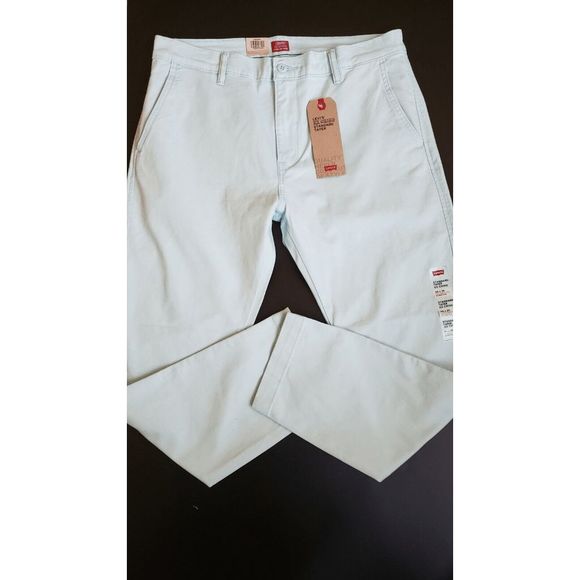 NEW Men 36X30 LEVI'S XX Chino Standard Taper Pants Clear Water Stretch 852260073 - Picture 3 of 3